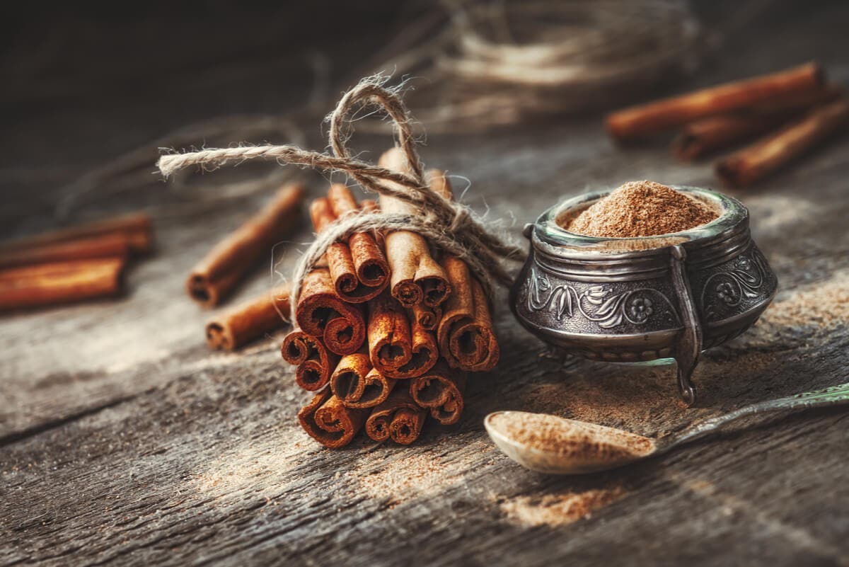 Canela para agregar al batido de nutella.