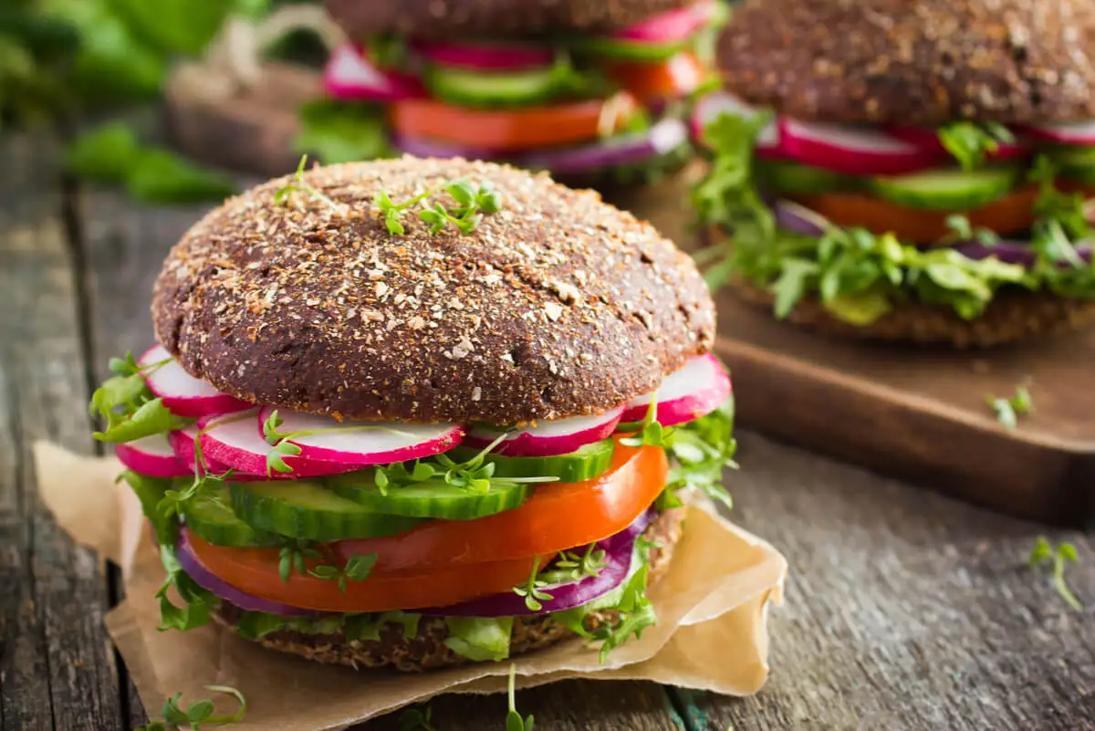 Hamburguesa vegana.