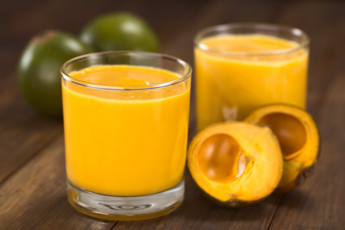 Jugo de lúcuma.