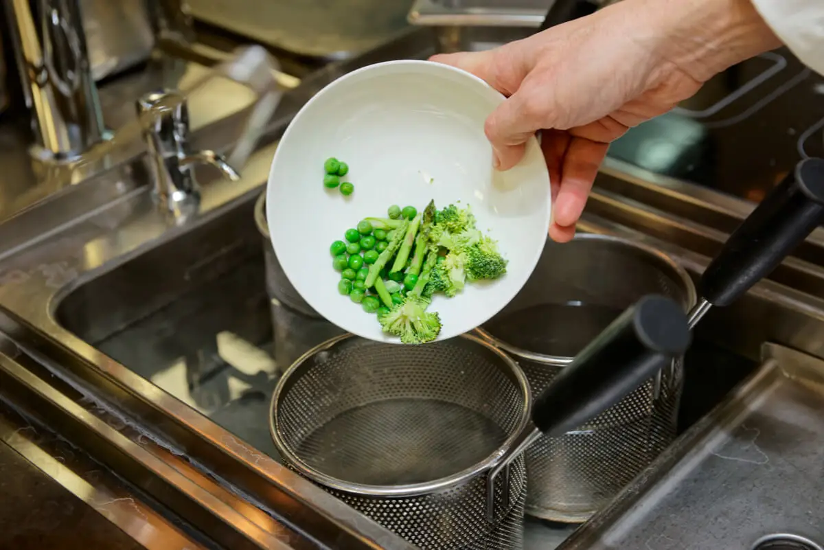 Vegetales con blanqueado.