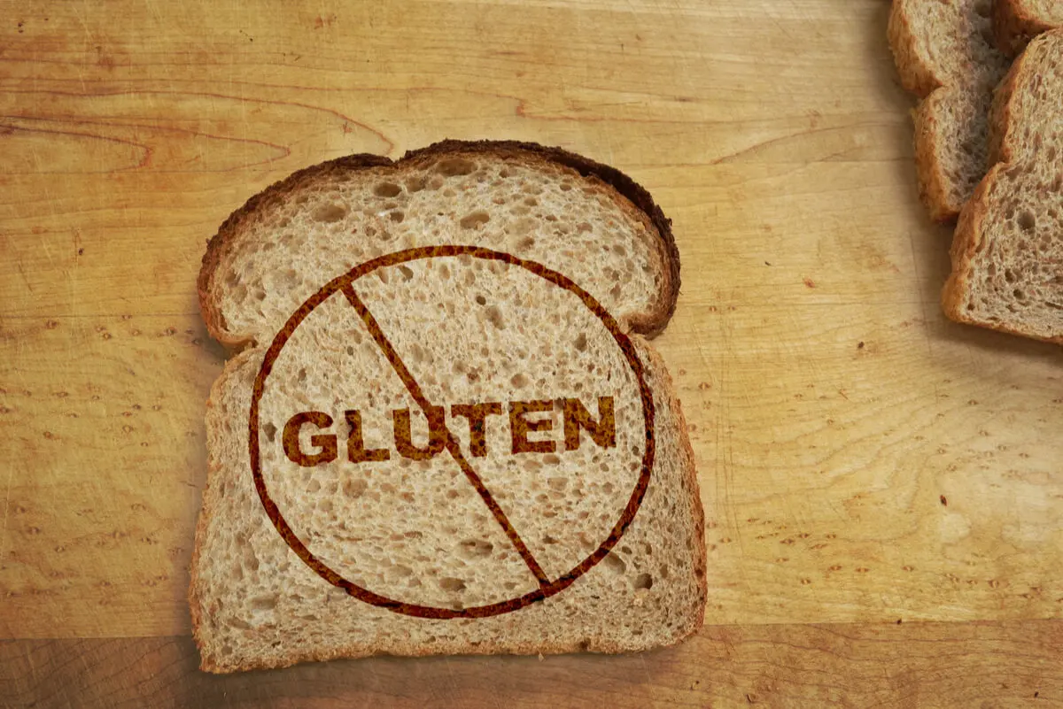 Bizcocho vegano con gluten.