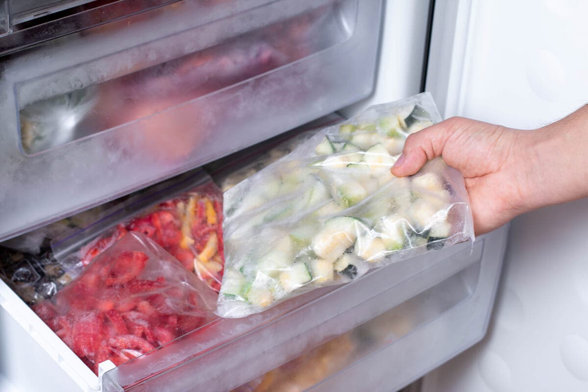 Vegetales congelados.