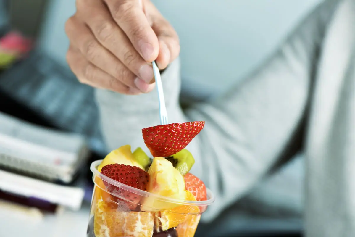 Frutas en el desayuno.