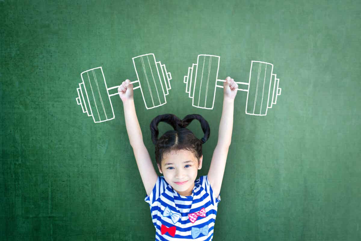 Concepto de fuerza muscular en niños.