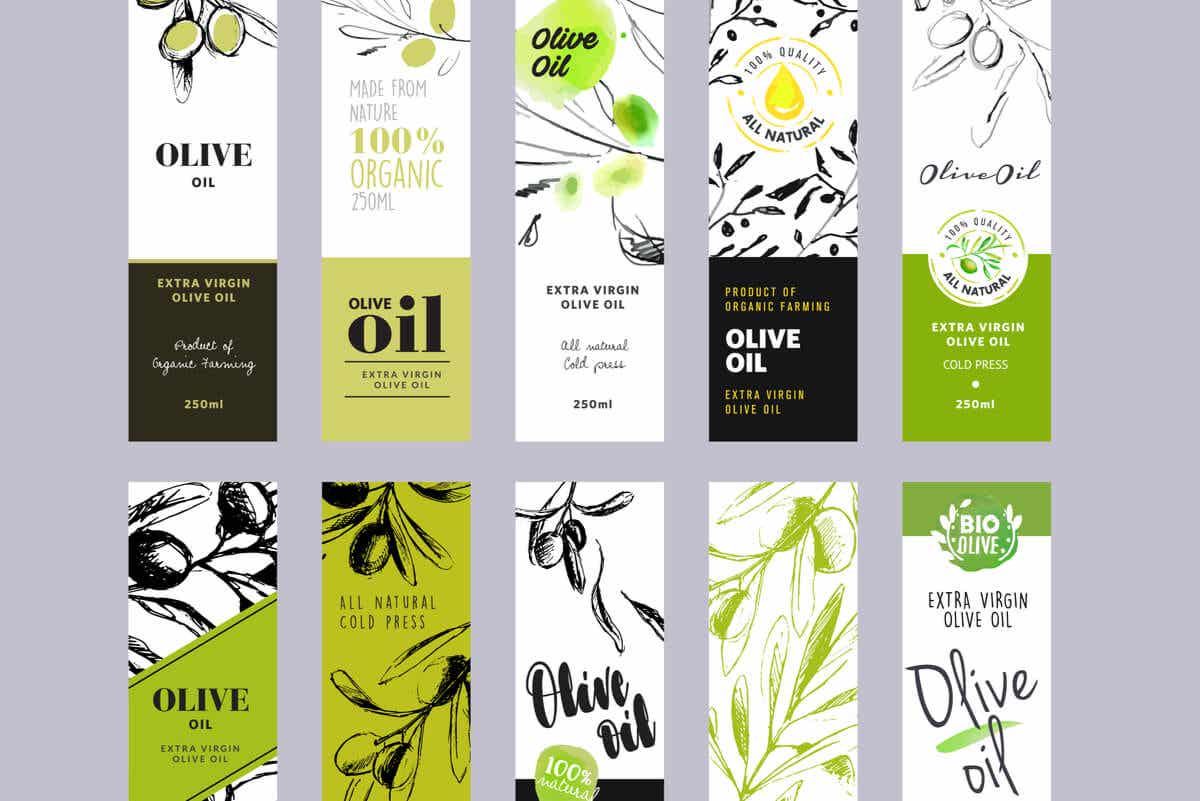 Etiquetado del aceite de oliva.
