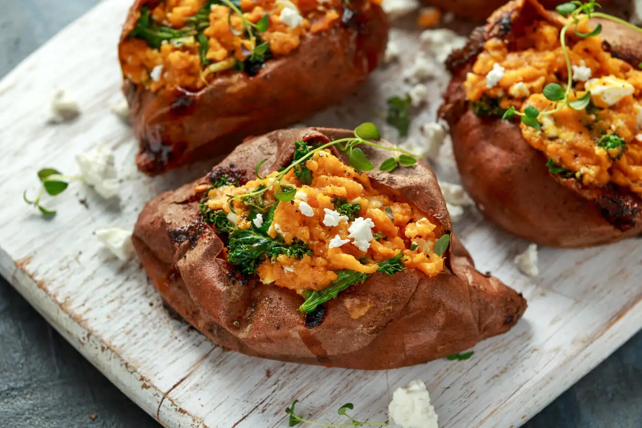 Batata rellena con queso