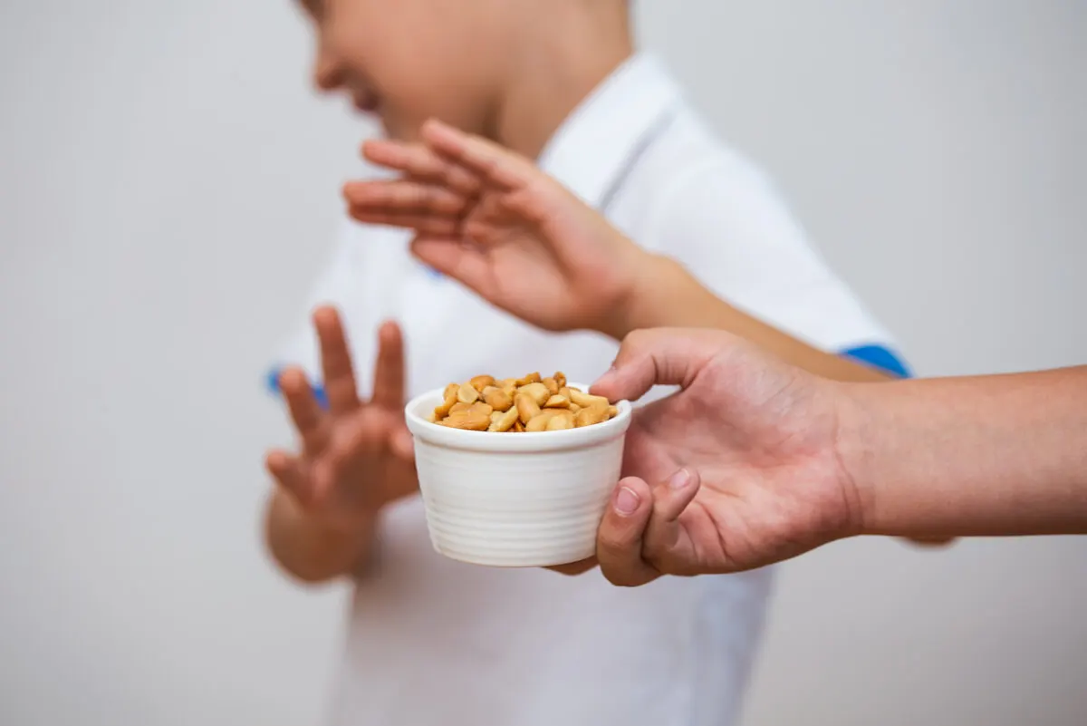 Enfant avec sensibilité alimentaire.