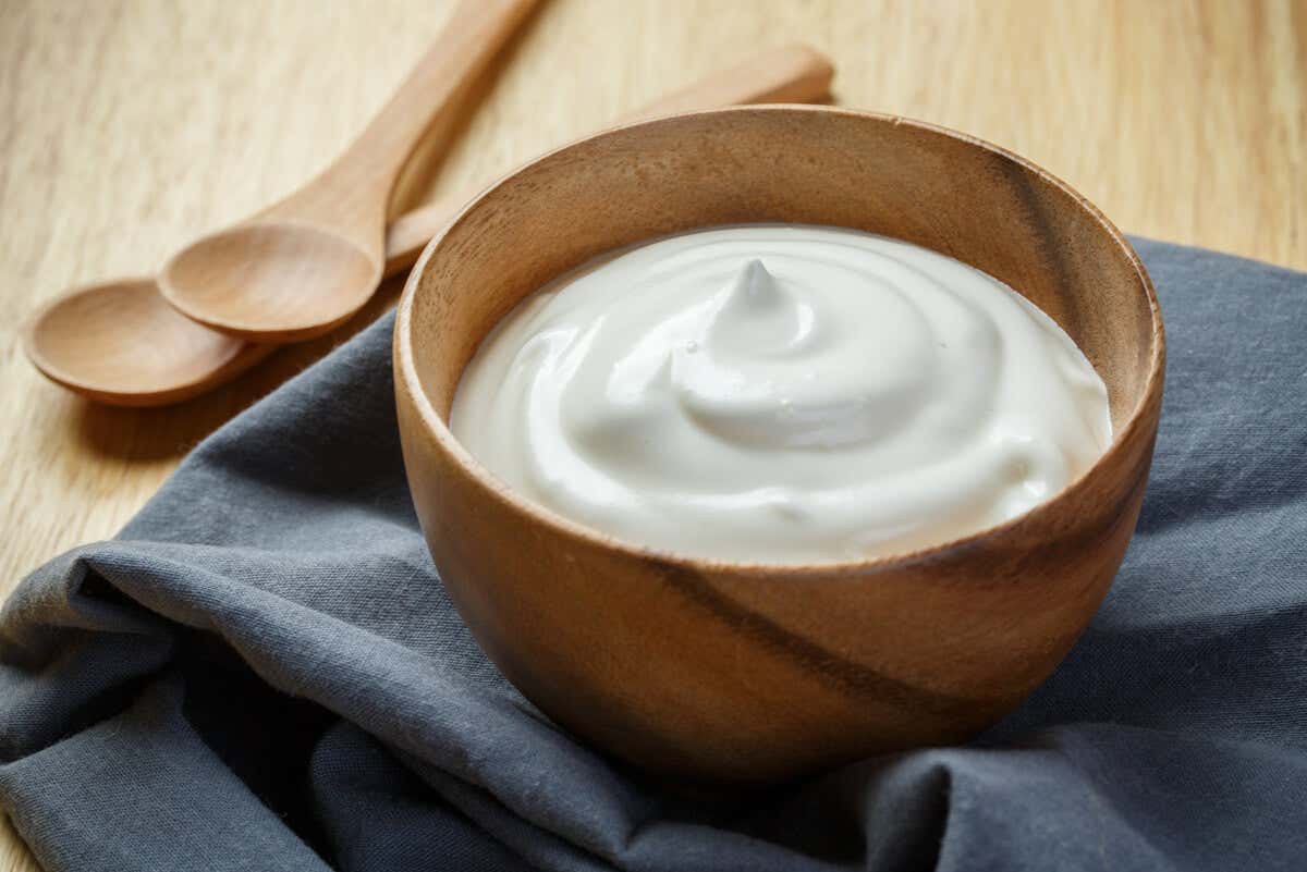 Yogur griego en la dieta mediterránea.