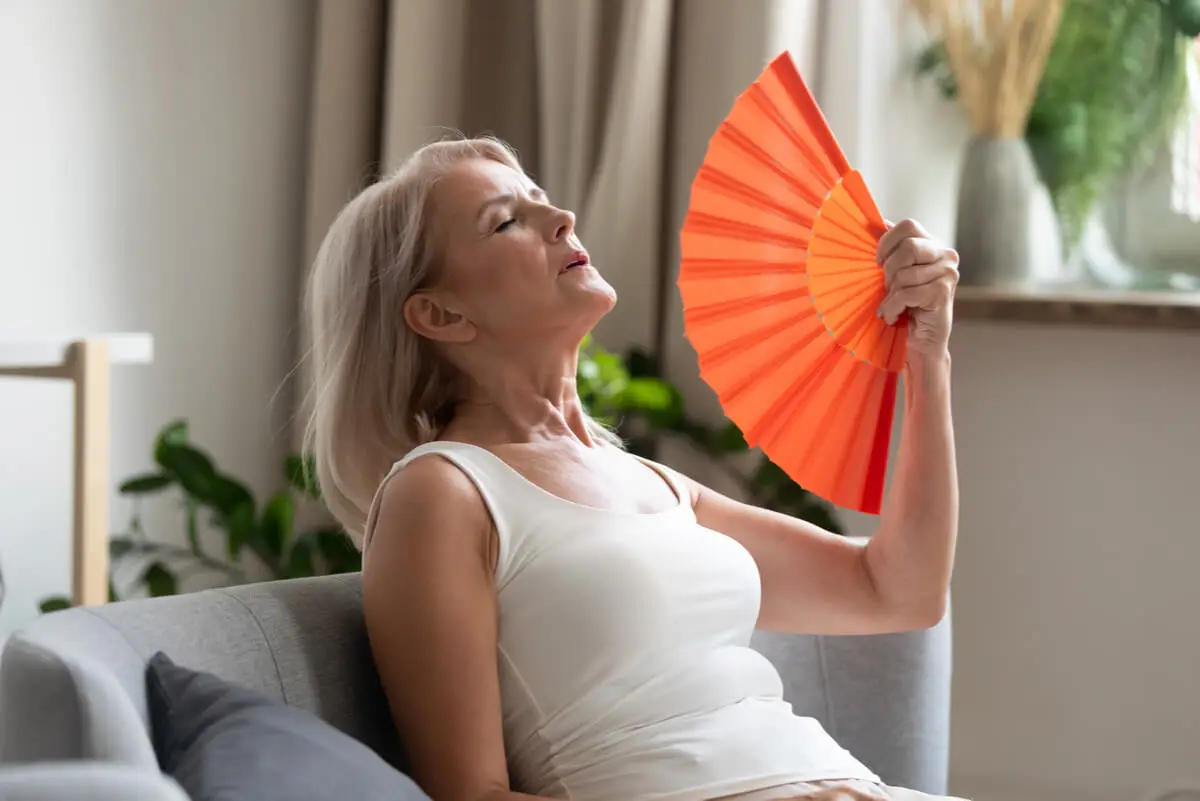 Sofocos en la menopausia.