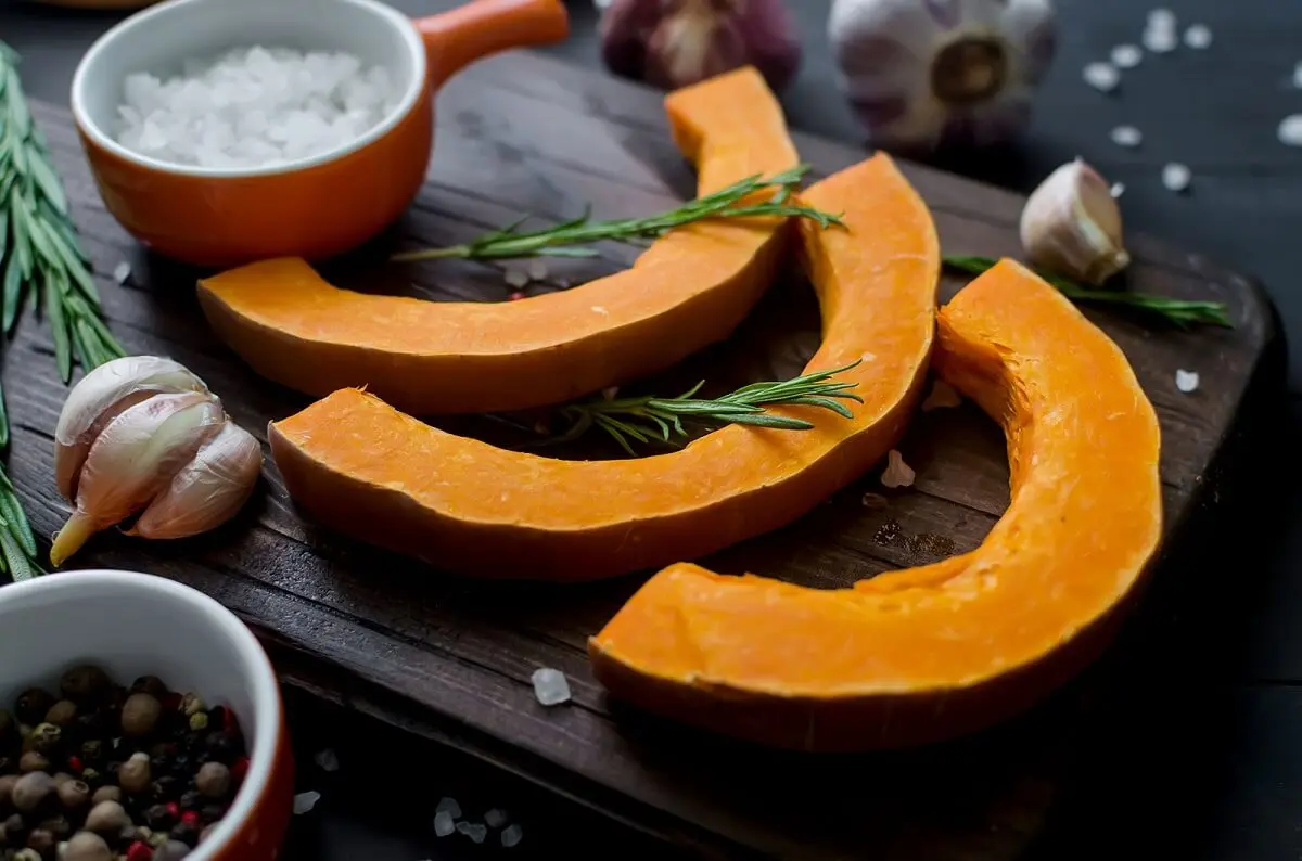 Calabaza asada con queso