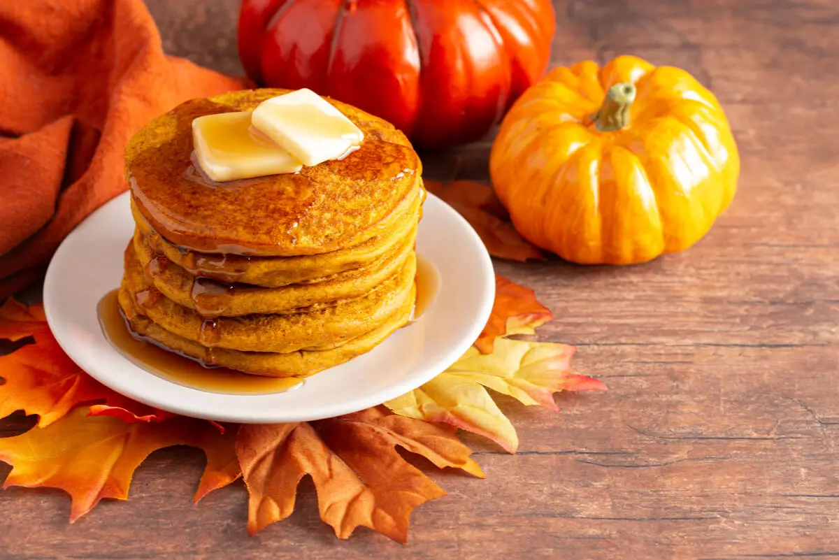 Panqueques de calabaza con vitamina K.