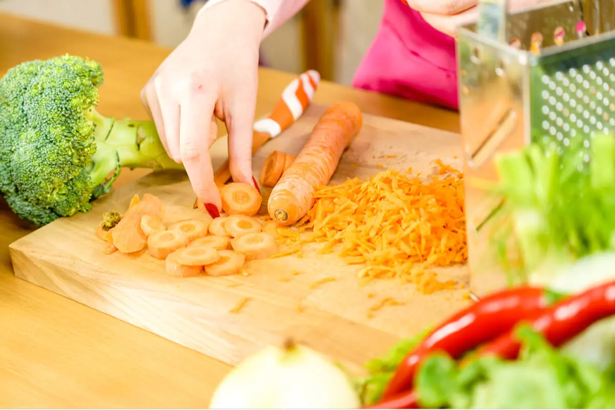 Zanahoria con betacarotenos y vitamina A.