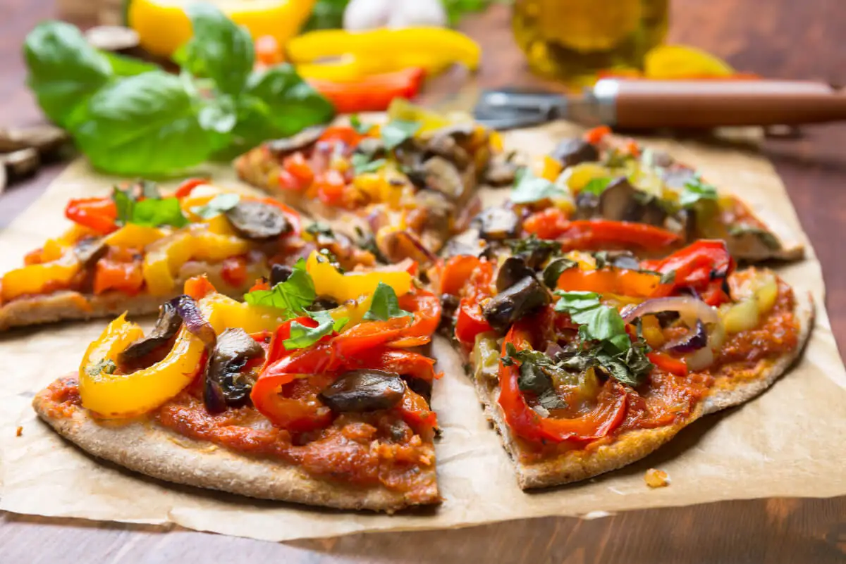 Pizza para vegetarianos.