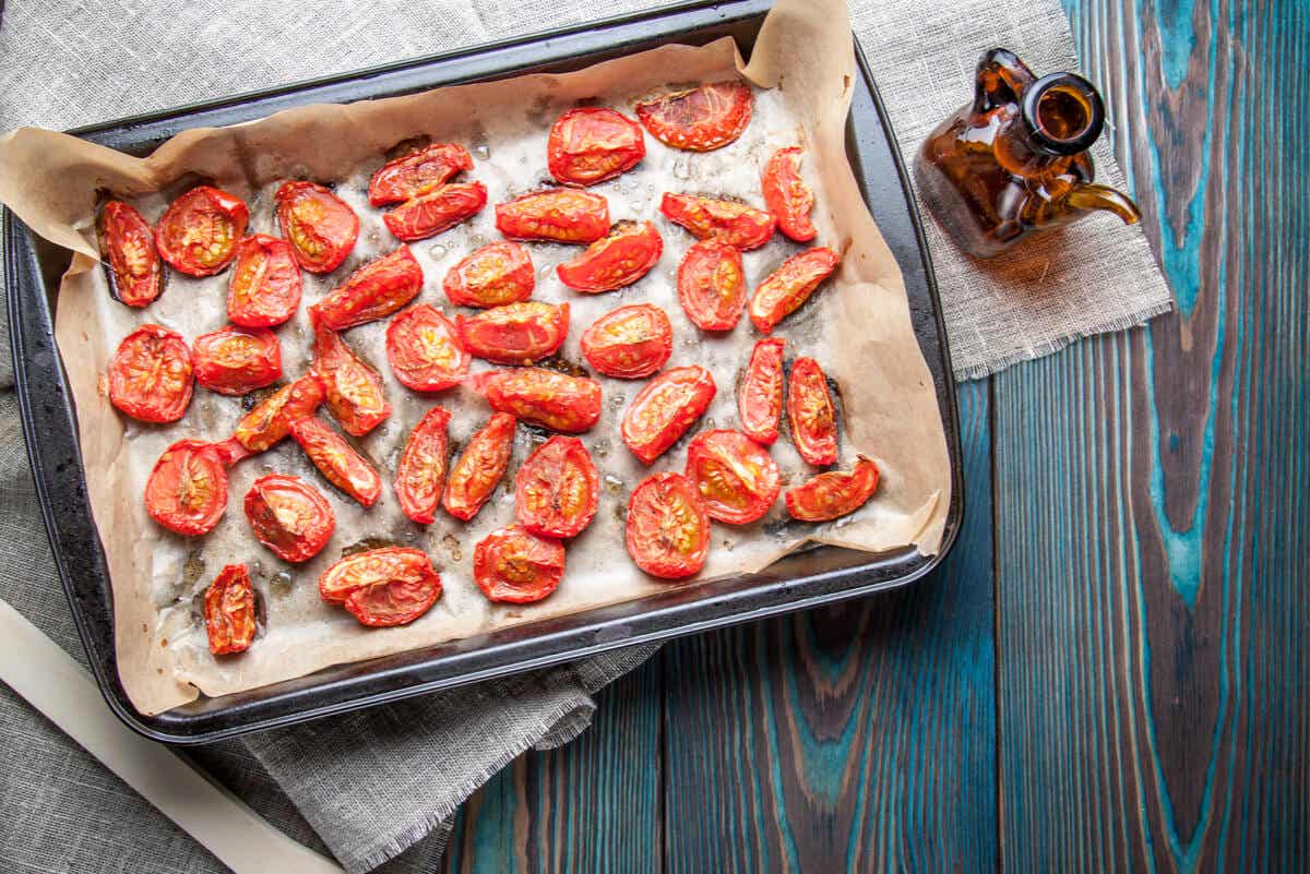 Recetas con tomates deshidratados al horno.