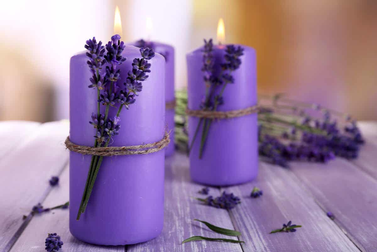 Kerzenwachs - Lavendelkerzen