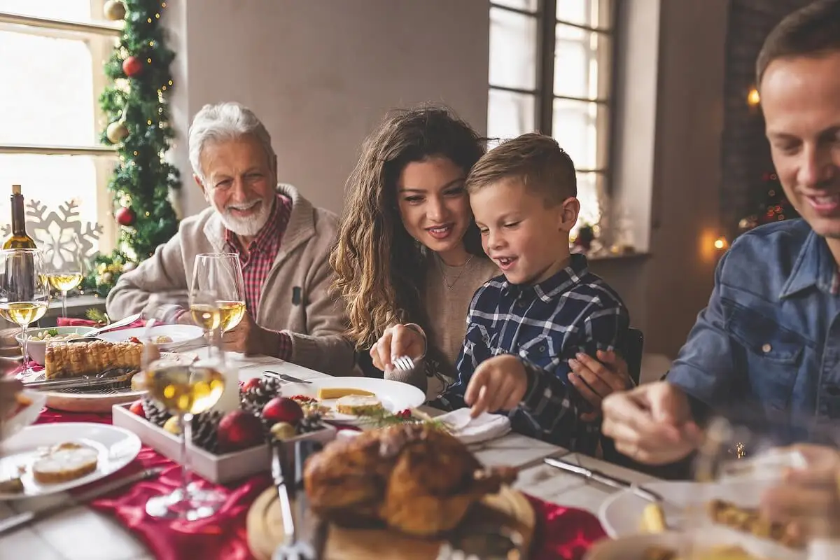 Navidad entre pocos familiares.
