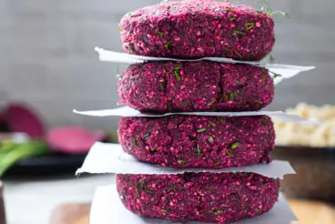 Cómo preparar hamburguesas de remolacha