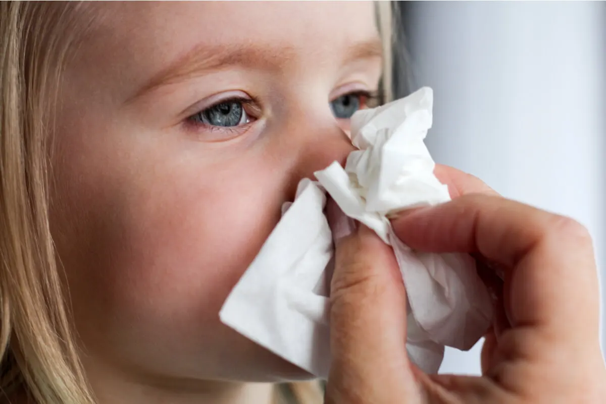 Gripe en un niño.