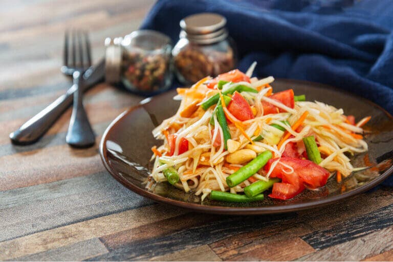 Ensalada de papaya: receta rápida y deliciosa