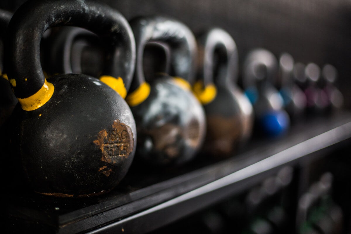 Kettlebell pour le turkish get up.
