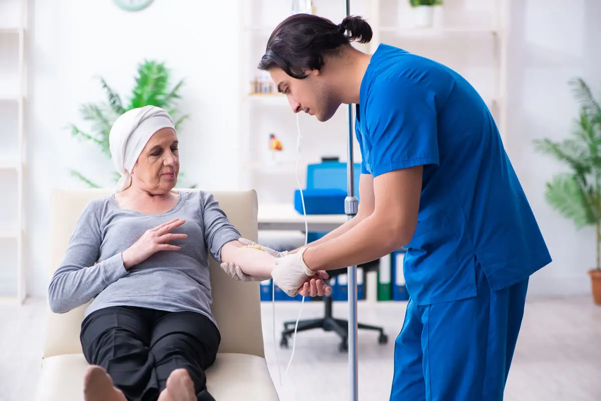Chemotherapy for breast cancer.