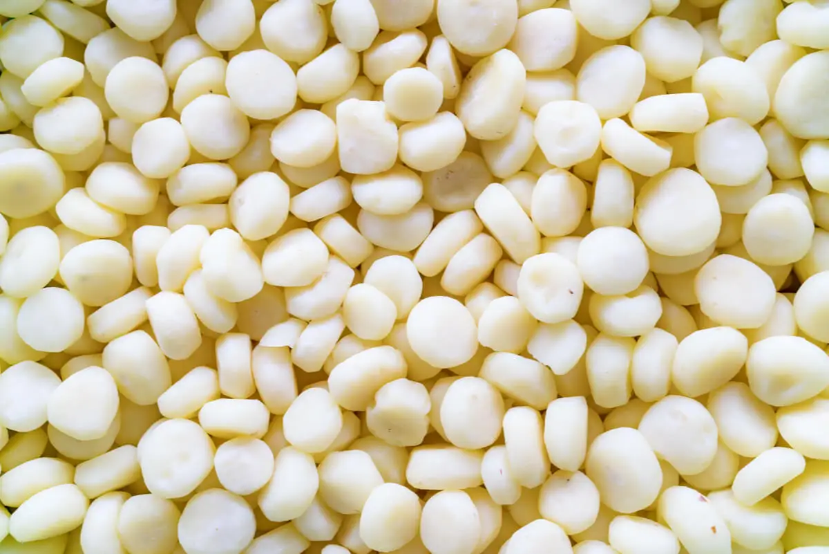 Castañas de agua sin gluten.