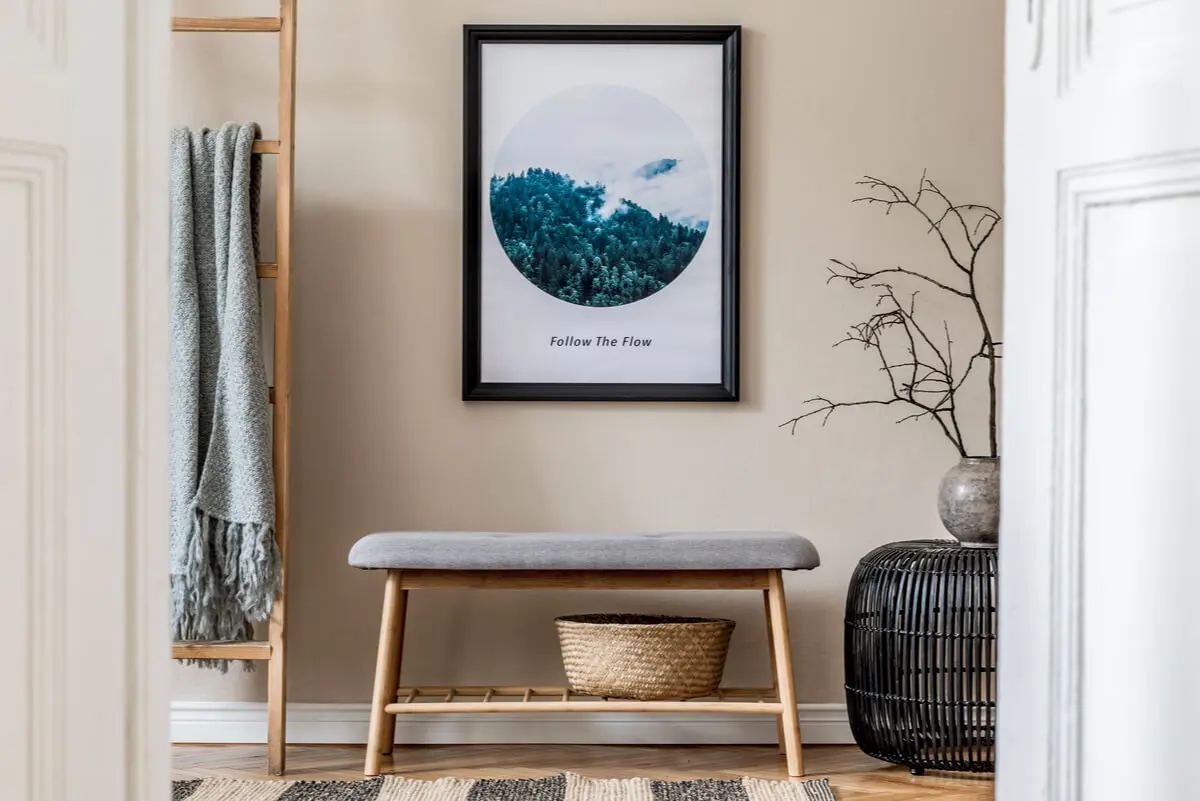 Móveis de decoração japonesa.