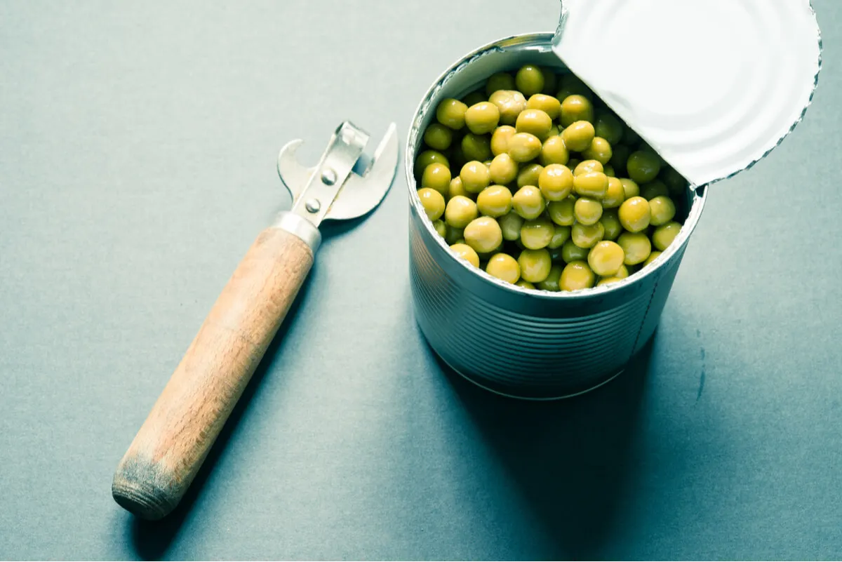 Frijol verde enlatado.