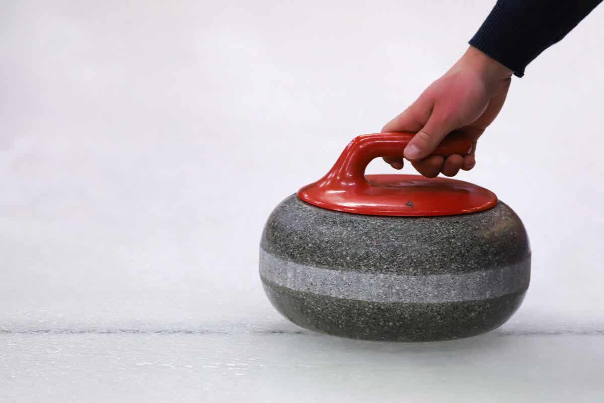 Piedra del curling.