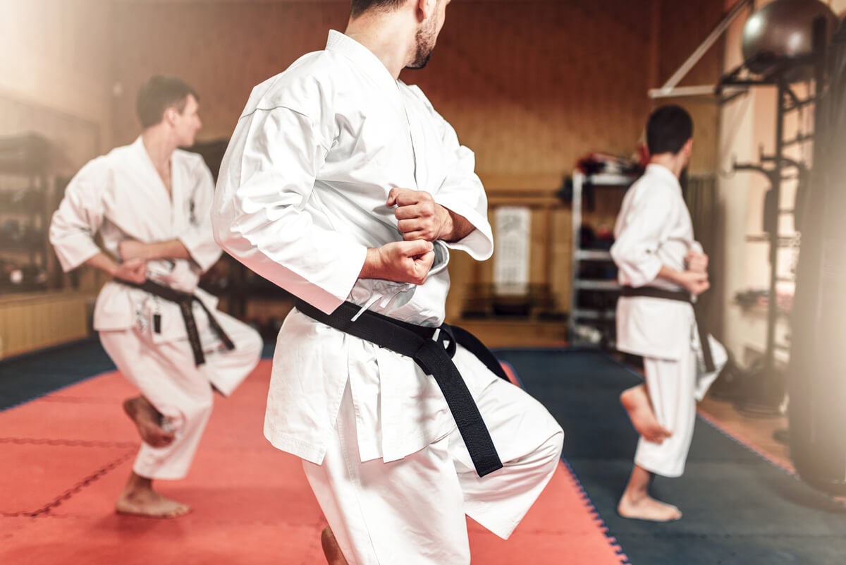Karate en la rutina de Robert Lewandowski.