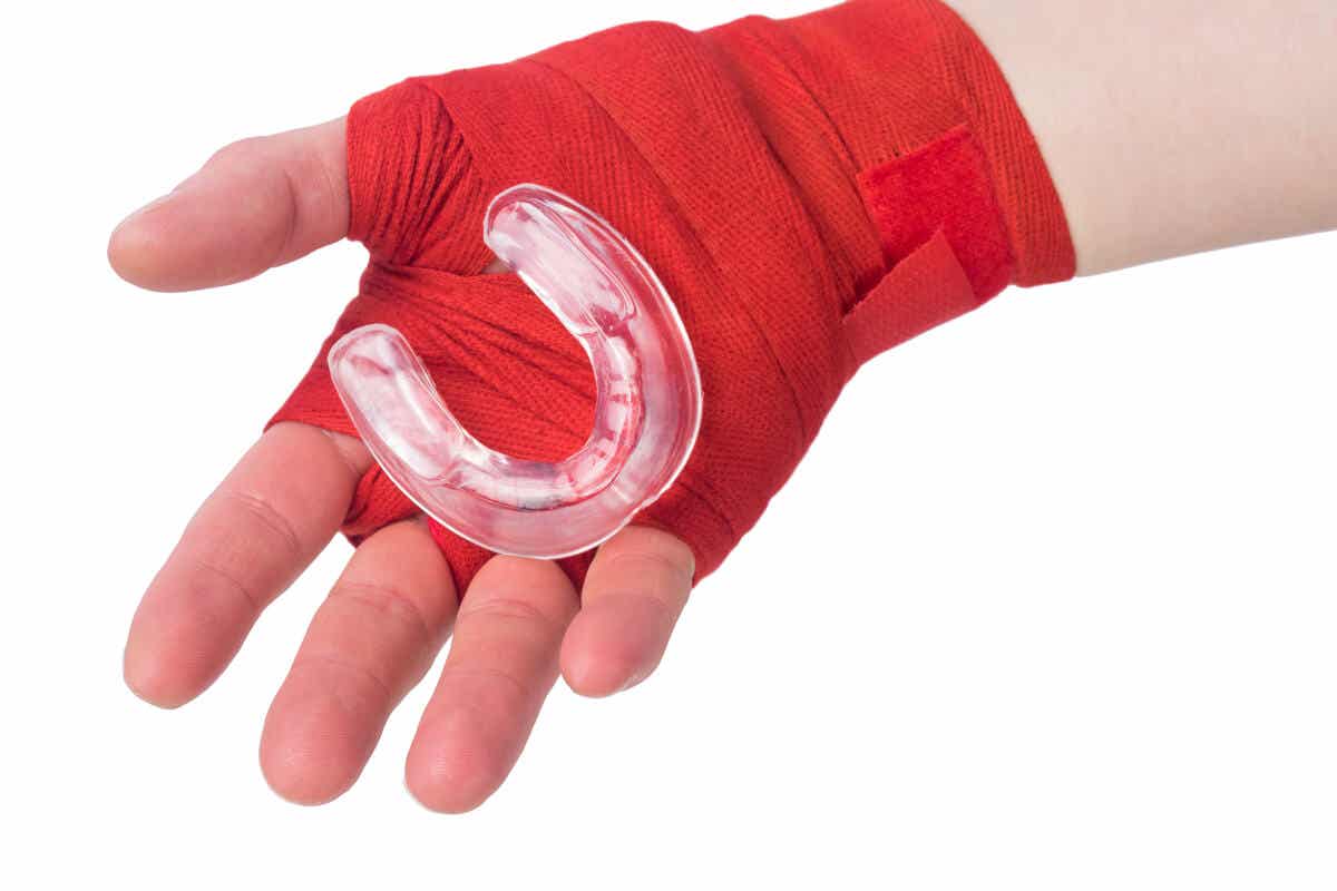 Protector bucal para boxeo.