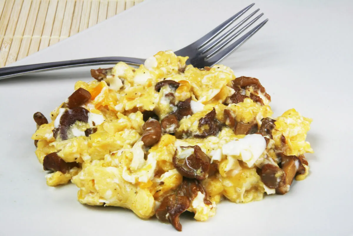 Scrambled eggs.