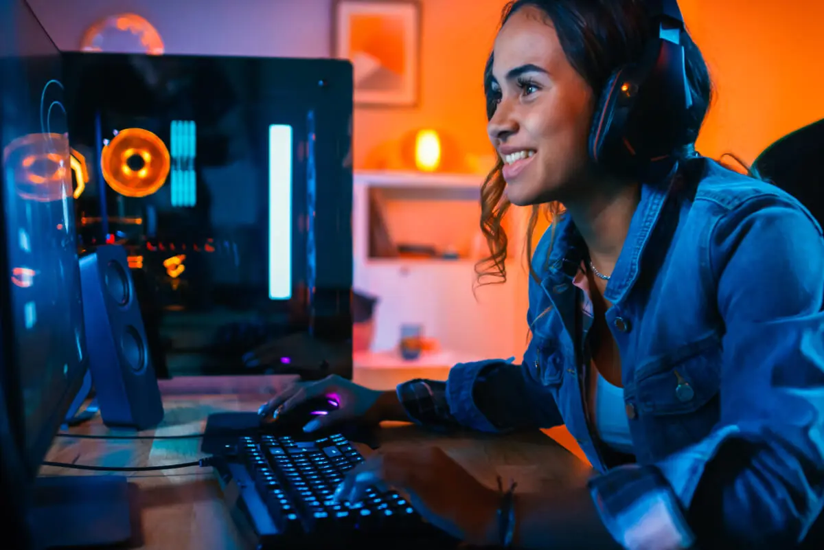 Gamer participando en un esport.