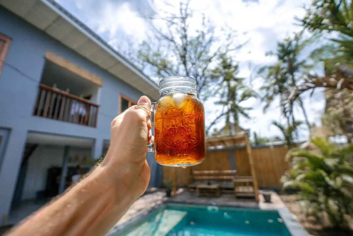 Té frío de guayusa.