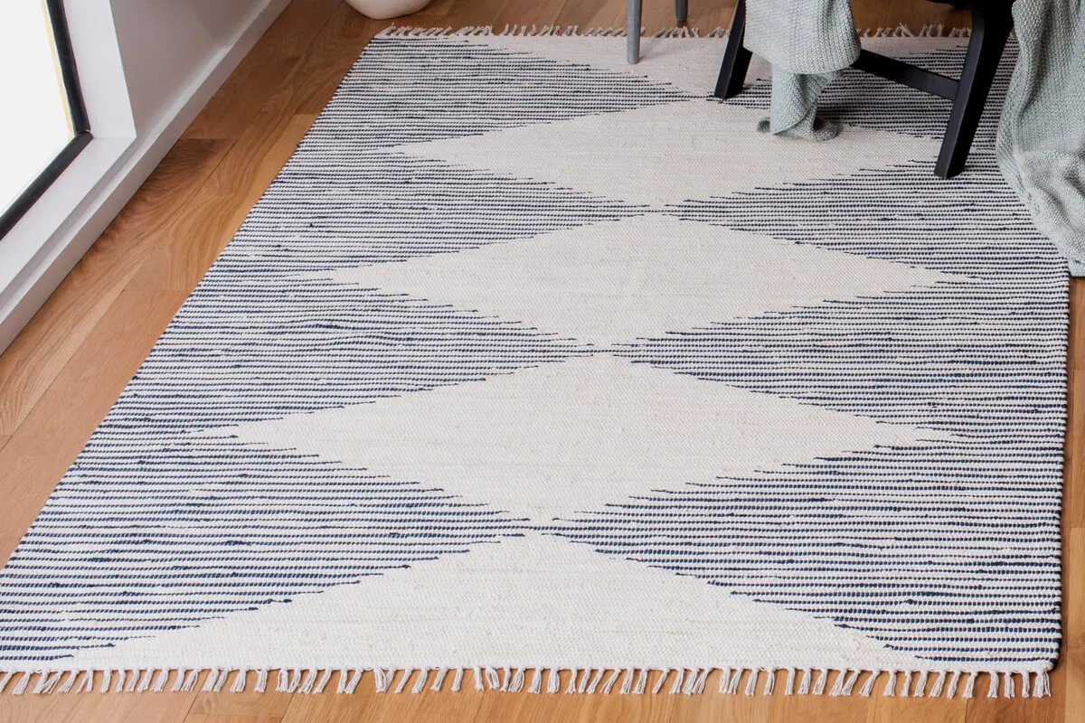 Tapis à franges.