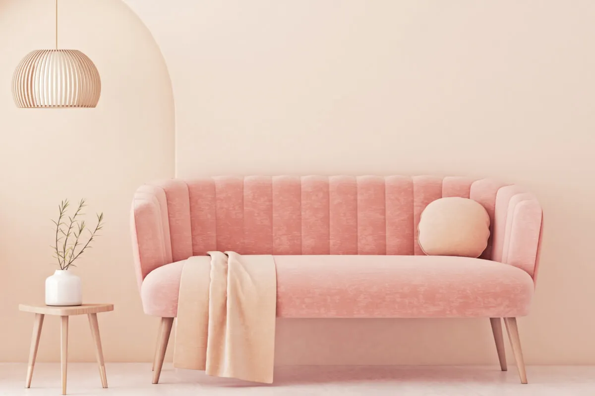 Cojín cilíndrico para decorar.