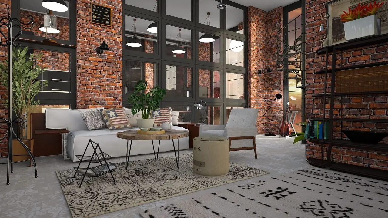 Departamento estilo industrial.