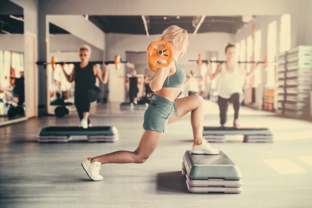 Body Pump in een sportschool