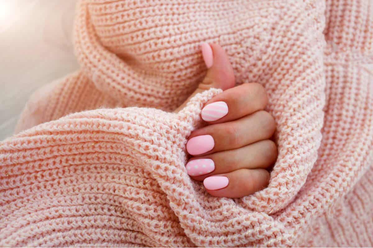 Roze nagellak
