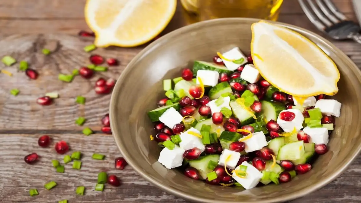 Ensalada con granada.
