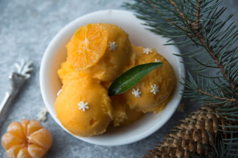 Receta de helado de mandarina: paso a paso