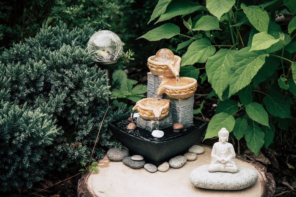 Jardín zen para un espacio pequeño.