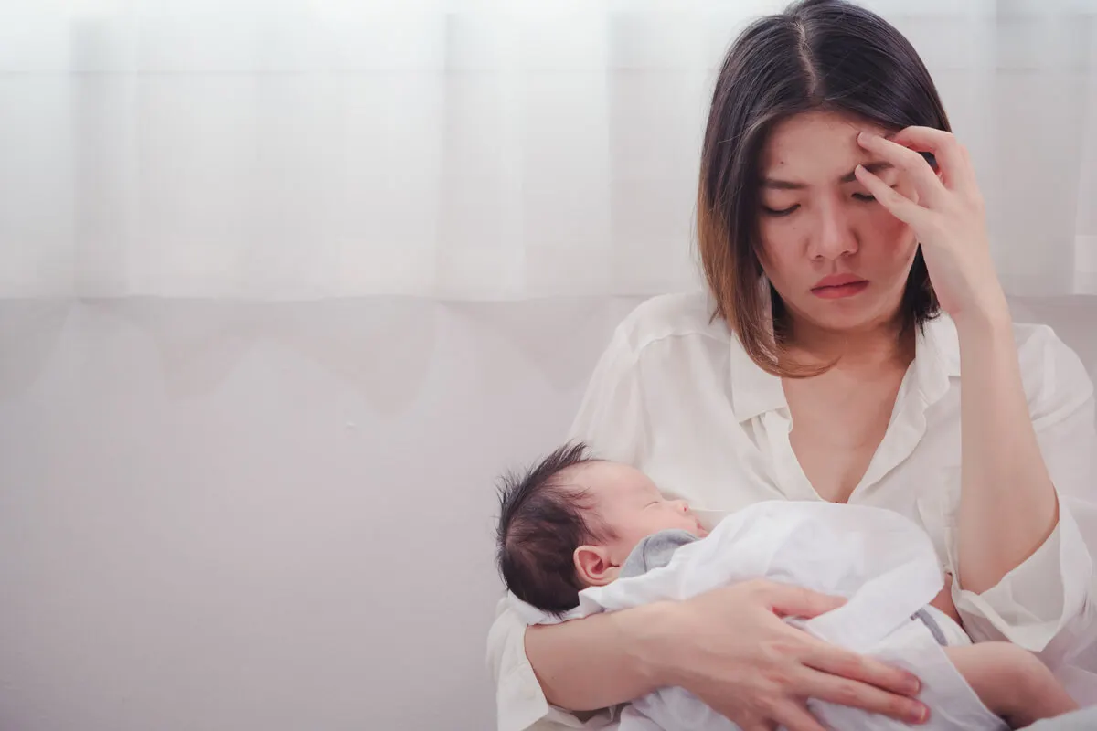 Dépression post-partum due à des troubles alimentaires pendant la grossesse.