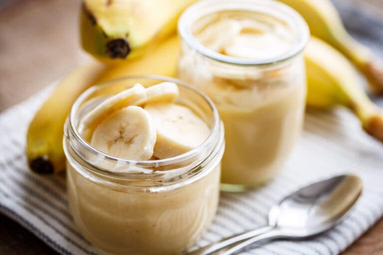 ¿Cómo hacer mousse de plátano?