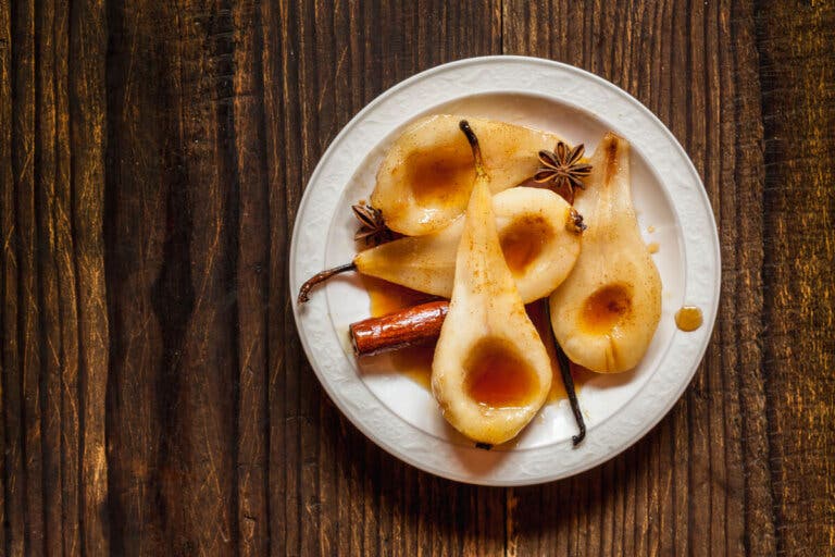 Peras al horno con canela: fácil y delicioso
