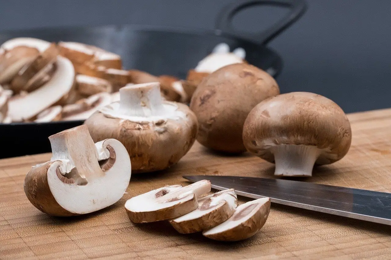 Königinpasteten mit Pilzen und Speck - Champignons