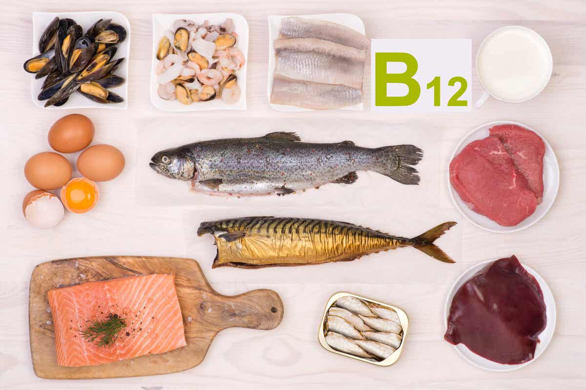 Alimentos con vitamina B12.