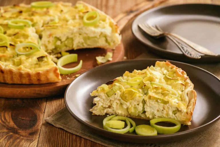 Pastel de puerros: receta paso a paso
