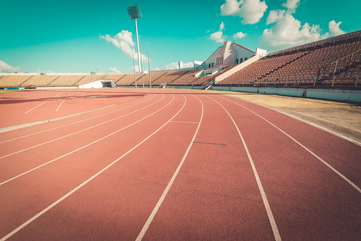 Pista de atletismo.