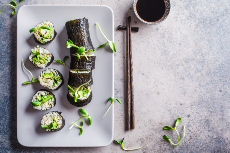 2 recetas de sushi vegano